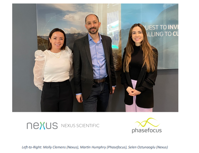 Nexus Scientific Announces Partnership with Phasefocus